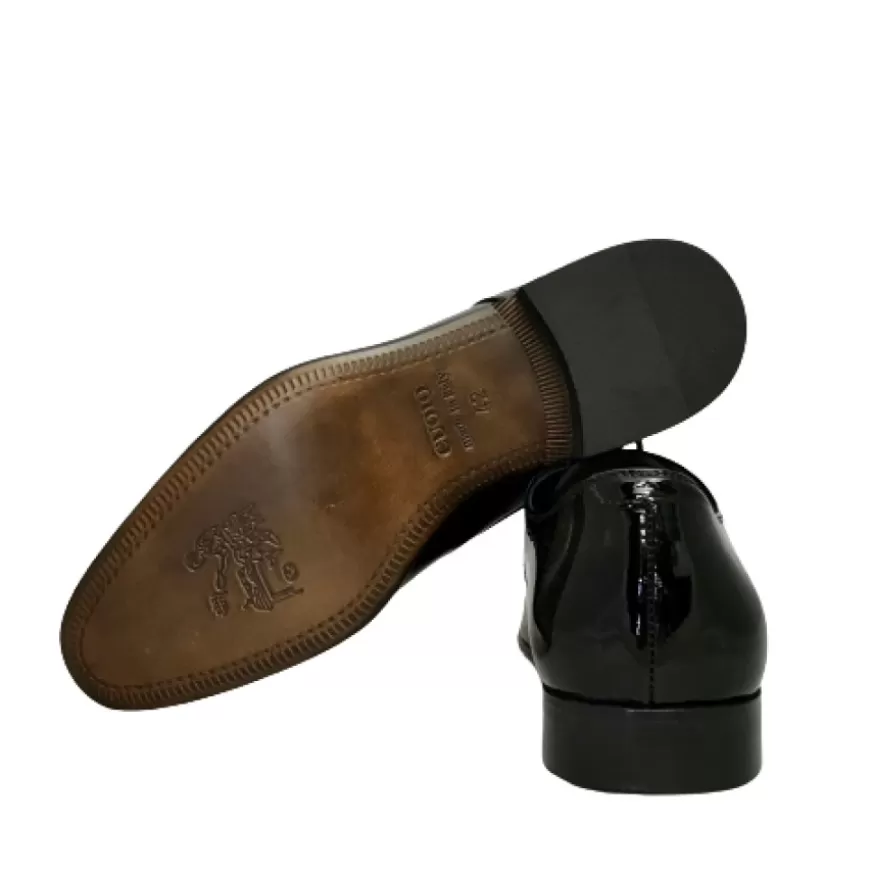 Uomo CAMARRI CALZATURE Scarpe Uomo | Stringata Nera In Vernice