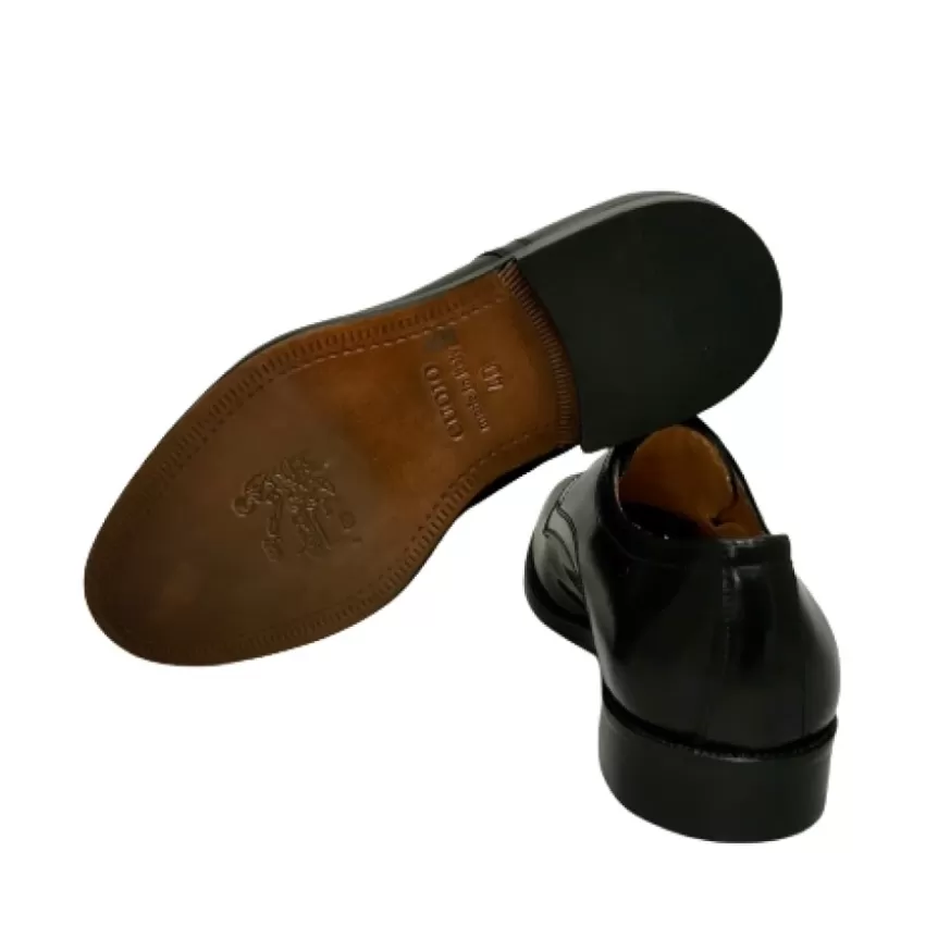 Uomo CAMARRI CALZATURE Scarpe Uomo | Stringata Nera Liscia Abrasivata