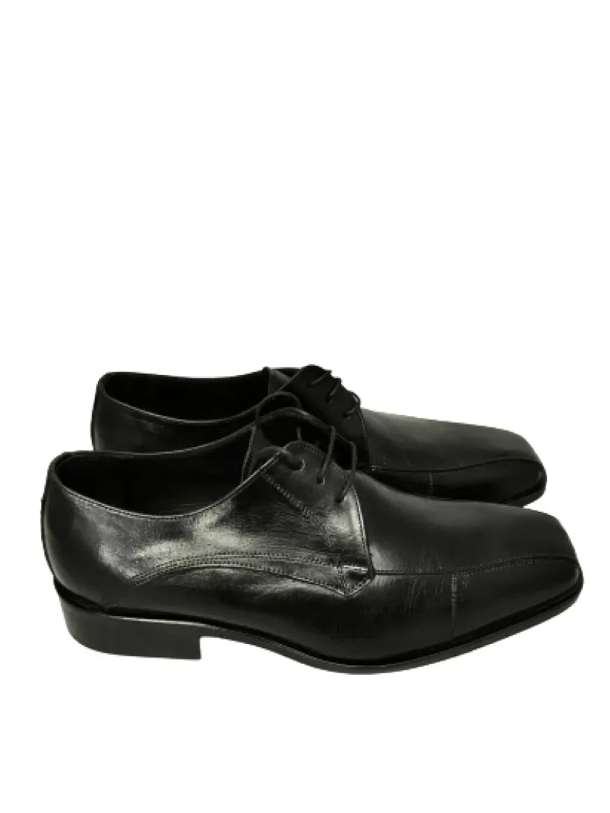 Uomo CAMARRI CALZATURE Scarpe Uomo | Stringata Nera Liscia Squadrata